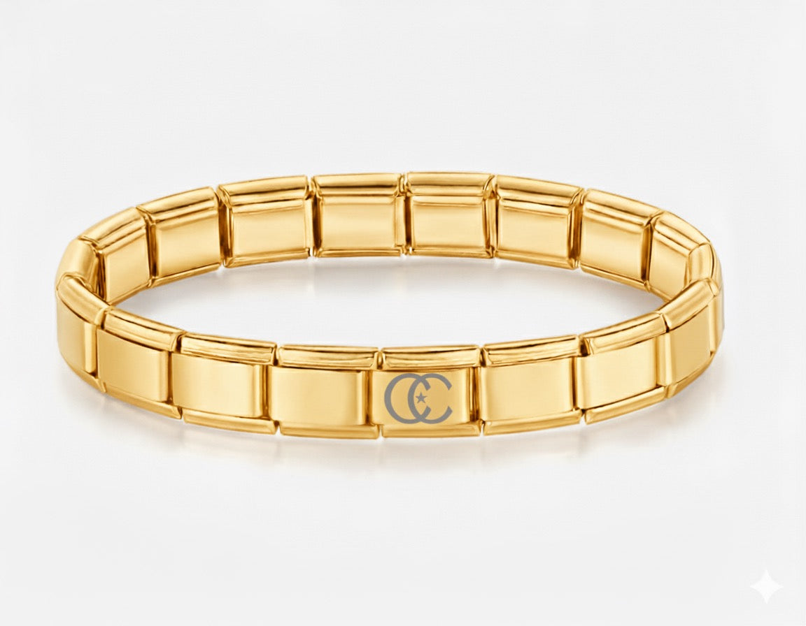 Gold Italian Charm Bracelet